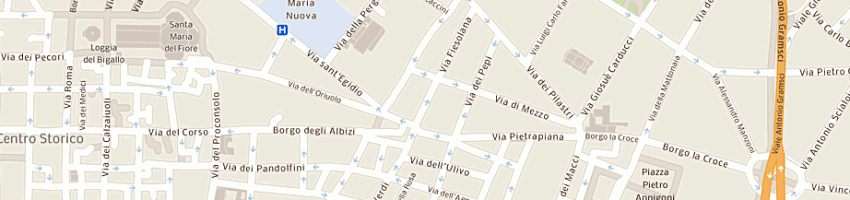 Mappa della impresa d'art di bianchi grazia - snc a FIRENZE