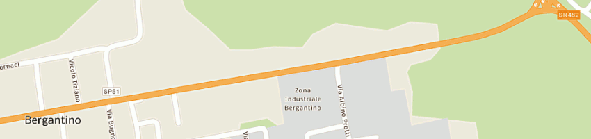 Mappa della impresa marangoni virginio a BERGANTINO