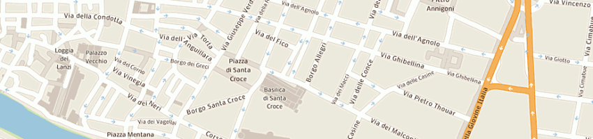 Mappa della impresa albergo dante a FIRENZE