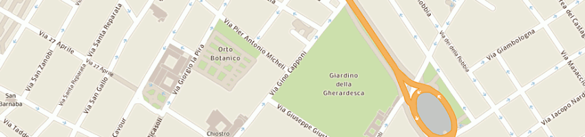 Mappa della impresa opera villaggi per la gioventu' a FIRENZE