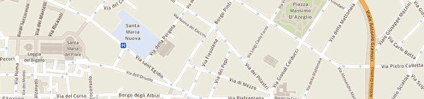 Mappa della impresa pellettria tris a FIRENZE