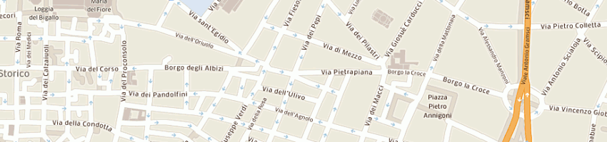 Mappa della impresa luvi abbigliamento di paola mazzini a FIRENZE