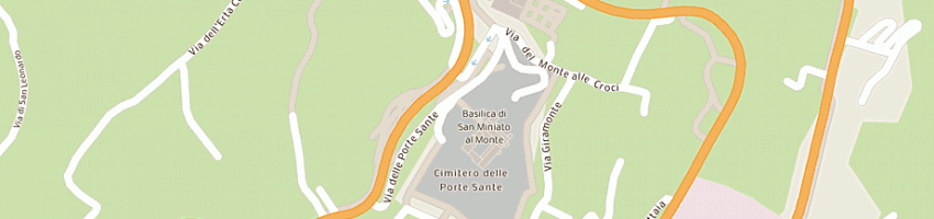Mappa della impresa cimiteri comunali a FIRENZE