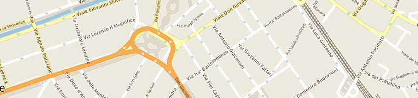 Mappa della impresa volpi gino a FIRENZE