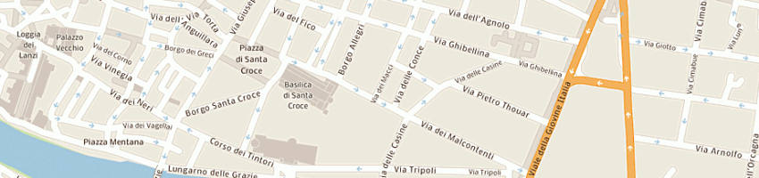 Mappa della impresa y a g snc di luciano carta e antonio ottanelli a FIRENZE