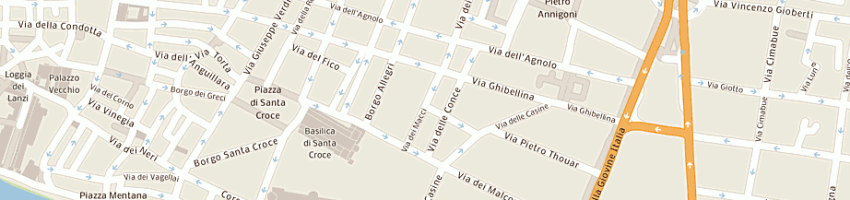 Mappa della impresa associazione solidarieta' sociale l'aurora a FIRENZE