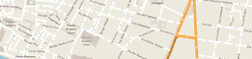 Mappa della impresa franchi stefano a FIRENZE