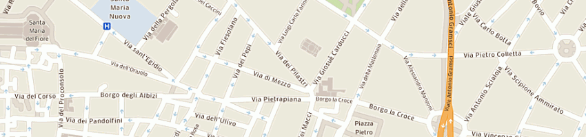 Mappa della impresa campo di canapa a FIRENZE