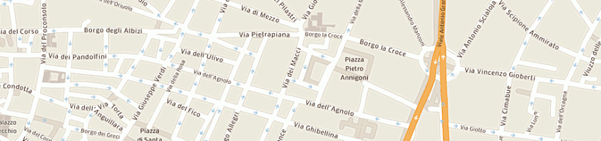 Mappa della impresa la via del te' a FIRENZE