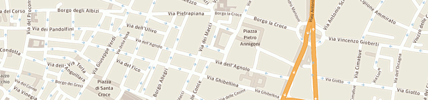 Mappa della impresa officina fabrizio di del lungo fabrizio e c(snc) a FIRENZE