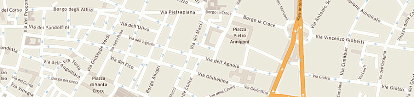 Mappa della impresa nuova valdarno carni sas di vezzani alessandro e c a FIRENZE