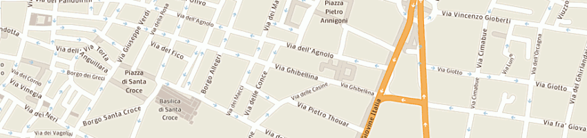 Mappa della impresa cavini giuliano a FIRENZE