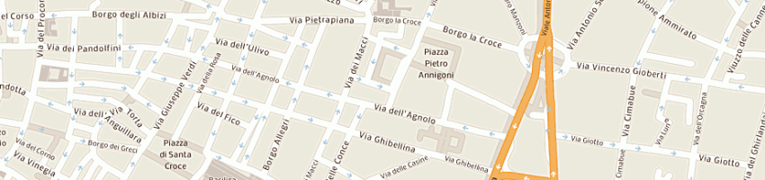 Mappa della impresa autocarrozzeria ghiberti lorenzo snc di grani moreno e scanu gianluca a FIRENZE