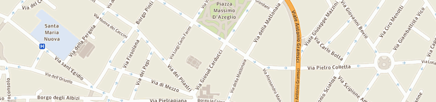 Mappa della impresa onorati sas di onorati antonio e c a FIRENZE