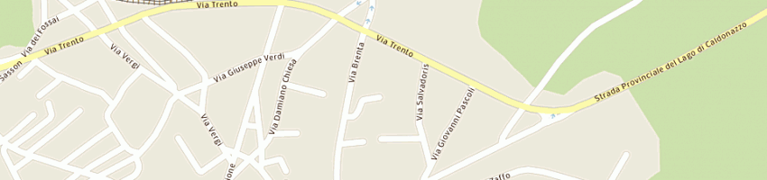 Mappa della impresa albergo gilda a CALDONAZZO