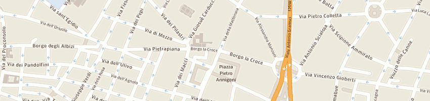 Mappa della impresa trattoria il giova l'abbuffata sas a FIRENZE