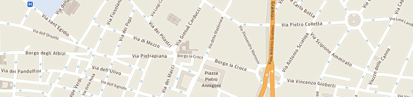 Mappa della impresa ristorante sapore di mare srl a FIRENZE