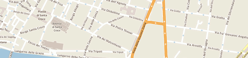 Mappa della impresa istituti religiosi femminili istituto nostra signora del sacro cuore a FIRENZE