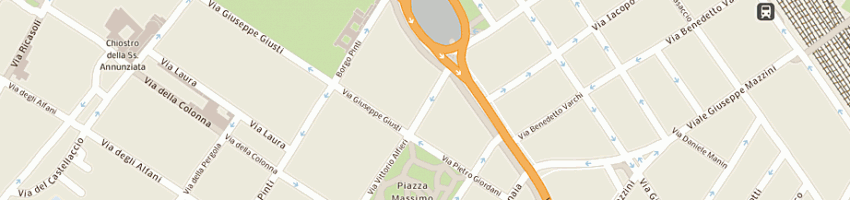 Mappa della impresa albergo losanna a FIRENZE