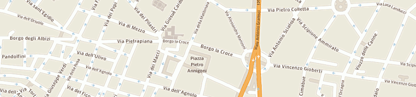 Mappa della impresa gp biancheria di rossella palombella e c sas a FIRENZE