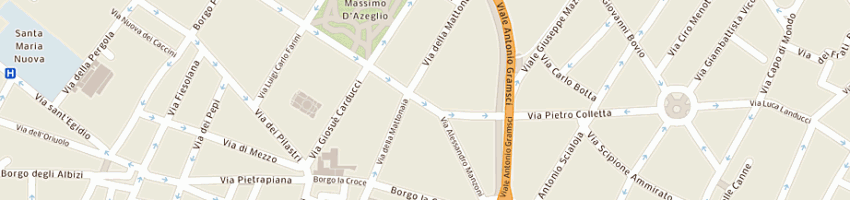Mappa della impresa trattoria cesarino a FIRENZE