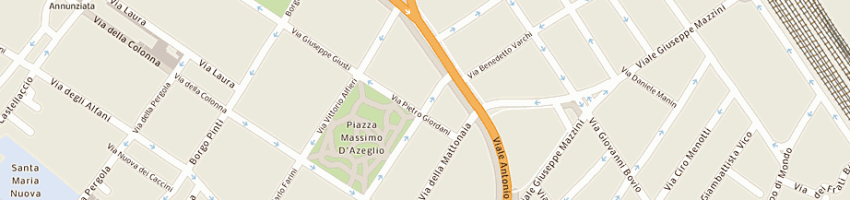 Mappa della impresa teti andrea a FIRENZE