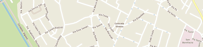 Mappa della impresa sambodati sas a SAN BONIFACIO