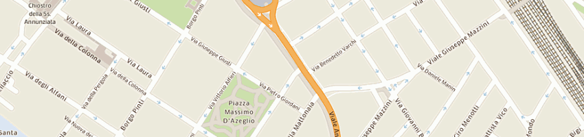 Mappa della impresa farmacia antica sbenedetto di plantera antonio a FIRENZE
