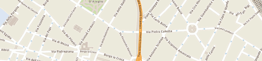Mappa della impresa autoelettrica romano a FIRENZE
