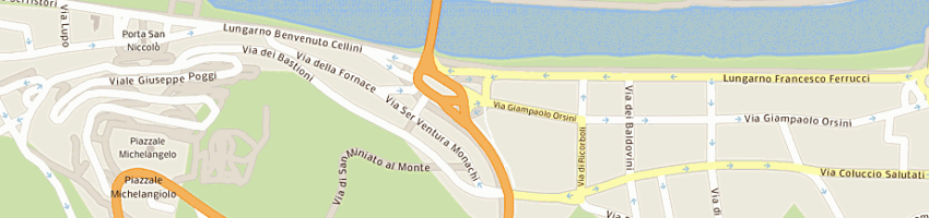 Mappa della impresa bobo sas di francioni bernardo e c a FIRENZE