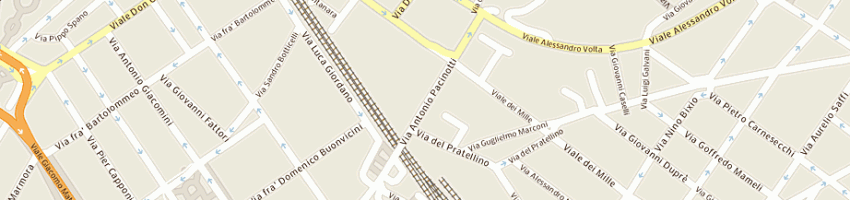 Mappa della impresa cinematografi fiamma cg a FIRENZE
