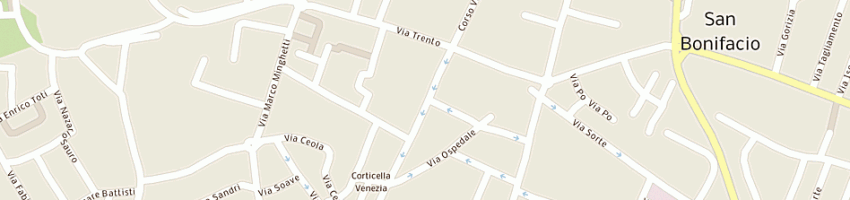 Mappa della impresa centro di estetica e profumeria  capriccio  di ghellere paola e c sas a SAN BONIFACIO