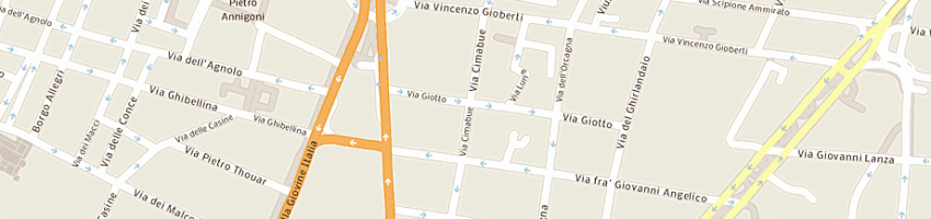 Mappa della impresa galli giancarlo a FIRENZE