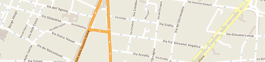 Mappa della impresa paoletti pietro a FIRENZE