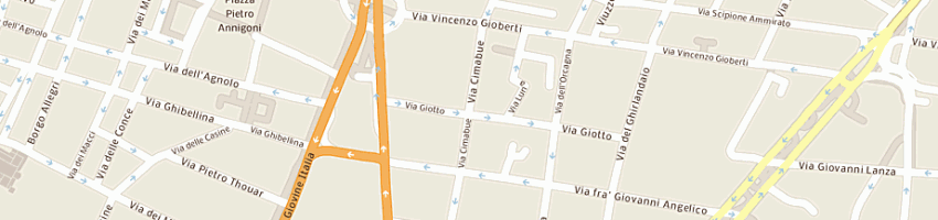 Mappa della impresa edicola francolini enrico a FIRENZE