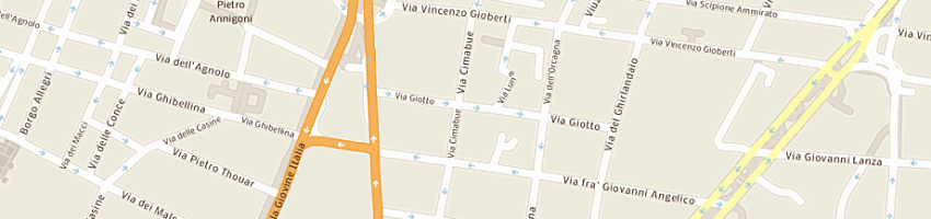 Mappa della impresa gabbrielli lionello a FIRENZE