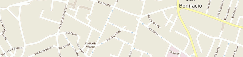 Mappa della impresa bar le torri a SAN BONIFACIO