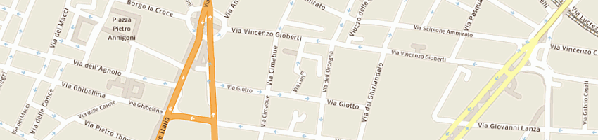 Mappa della impresa lupi monica a FIRENZE