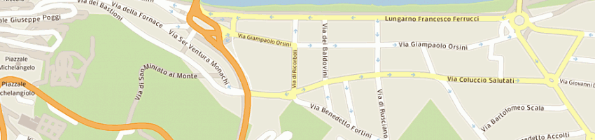 Mappa della impresa autocarrozzeria la colonna (snc) a FIRENZE
