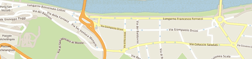 Mappa della impresa gino battaglini sas a FIRENZE