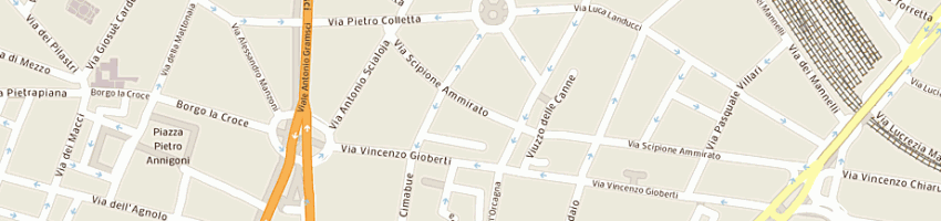 Mappa della impresa garage autofficina zarbo e c snc a FIRENZE