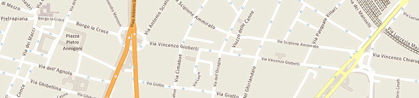 Mappa della impresa del moro marco a FIRENZE