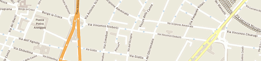Mappa della impresa cianchi donatella a FIRENZE