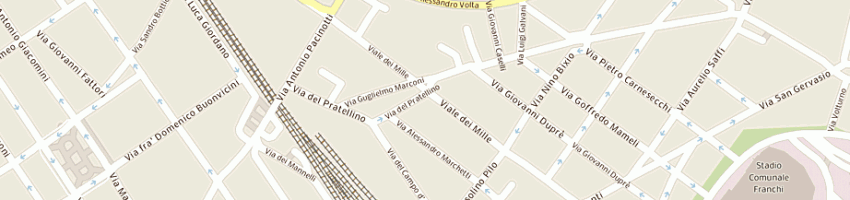Mappa della impresa cdv centro distribuzione vendita sas fornai giampaolo a FIRENZE