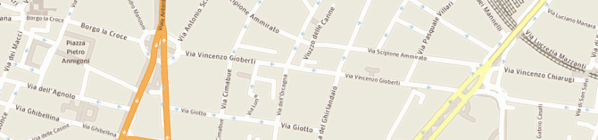 Mappa della impresa pinco e pallina snc a FIRENZE