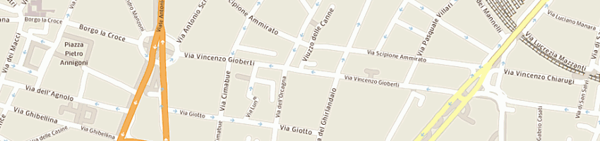 Mappa della impresa in crescendo srl a FIRENZE