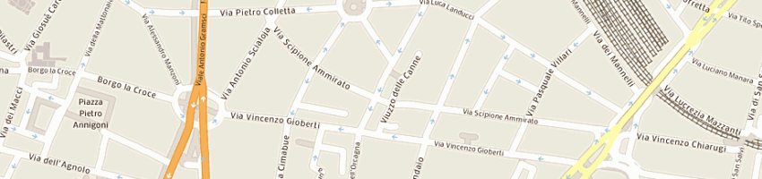 Mappa della impresa ricci nisetta a FIRENZE