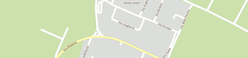 Mappa della impresa autotecnica di ansaloni fabio a CENTO