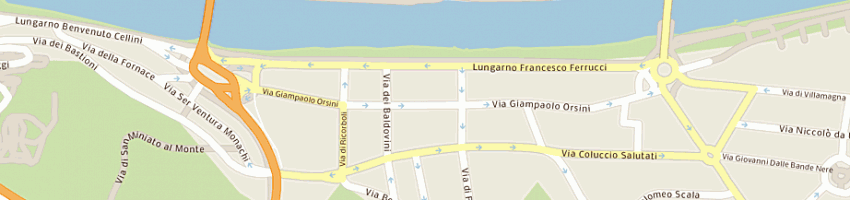 Mappa della impresa bagnomarket di rotondo giuseppe e c sas a FIRENZE