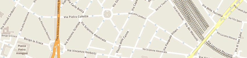 Mappa della impresa autocarrozzeria centrone snc a FIRENZE